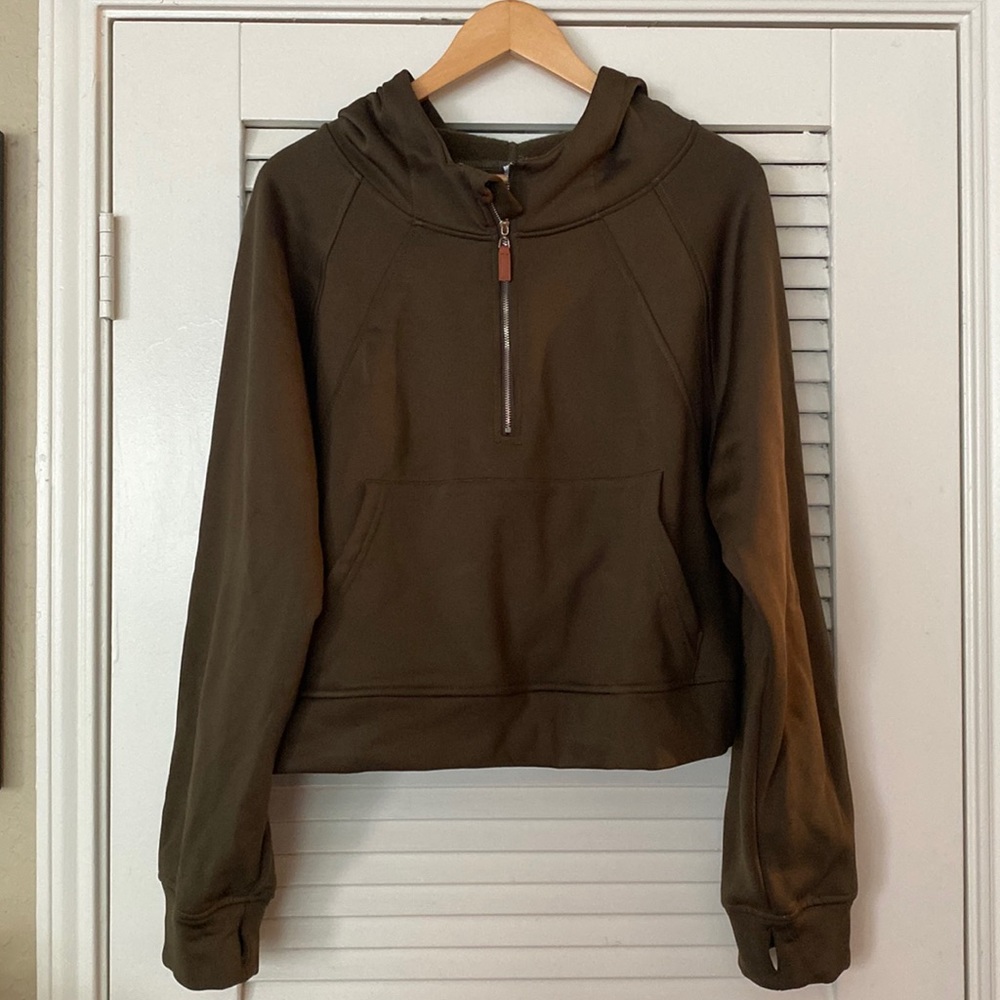 LasLulu cropped scuba hoodie